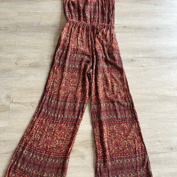 American Eagle full length boho jumpsuit Relaxed Fit Boho-Chic SZ S - Picture 9 of 9